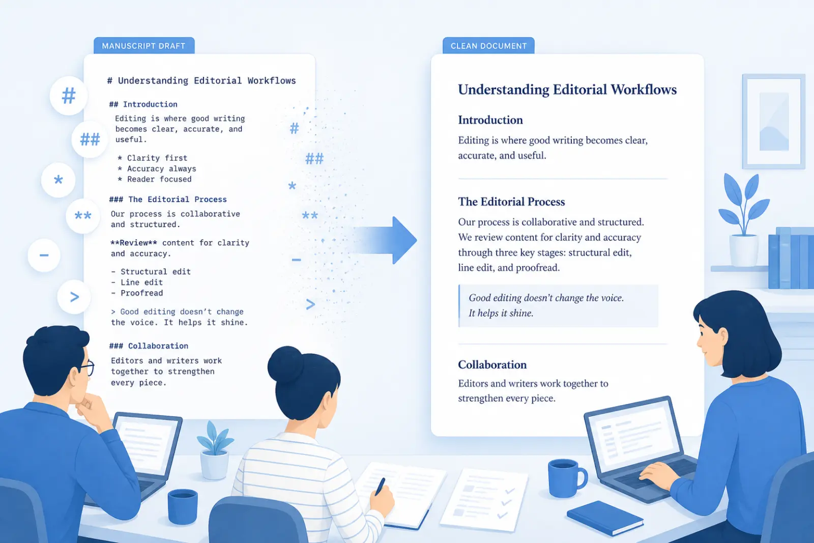 Editorial teams