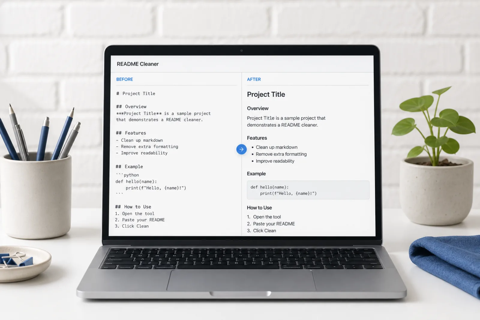 Come Markdown Cleaner pulisce il testo incollato