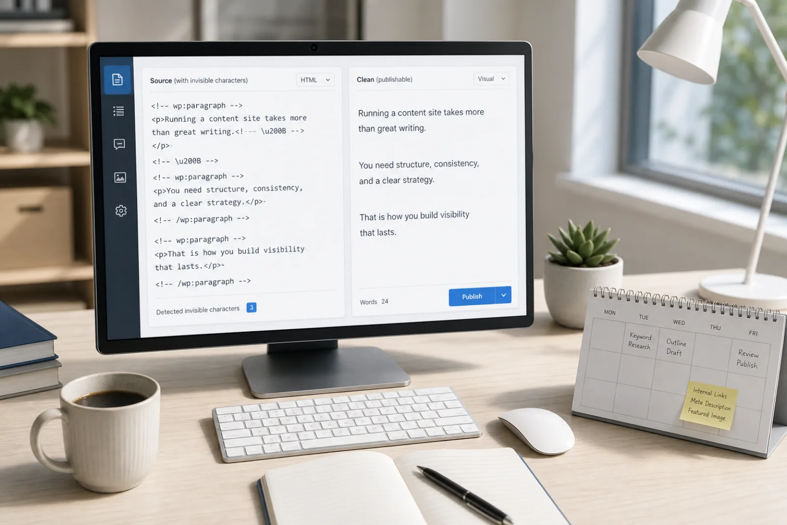 ZWSP in published HTML
